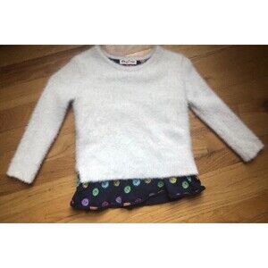 Appaman White Fuzzy Sweater Size 6